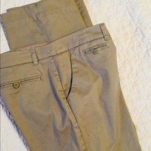 Ladies Merona Khaki Wide-Leg Pants